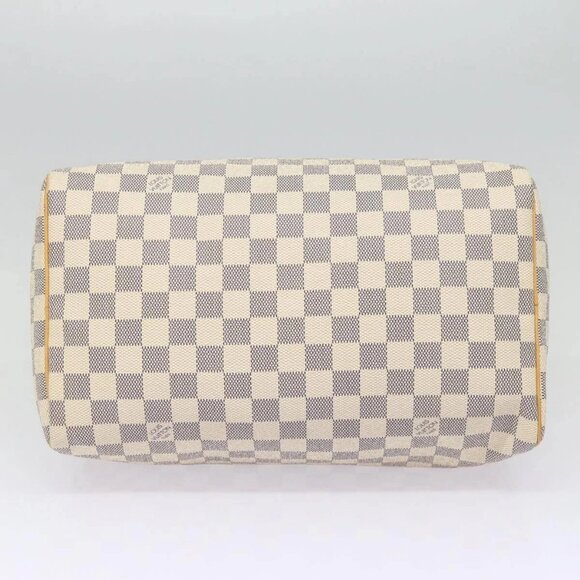 LOUIS VUITTON Damier Azur Speedy 30 Hand Bag N41533 LV Auth 88905AV - Picture 7 of 16